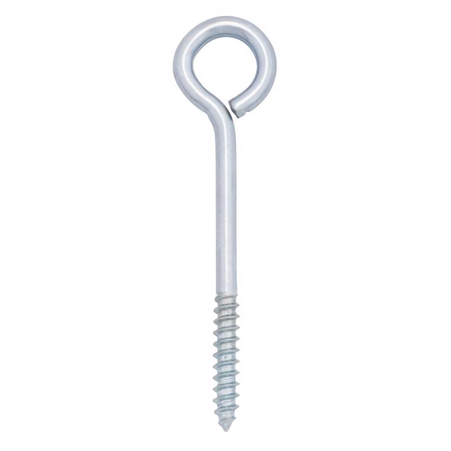 Hampton 1/4 in. X 3-3/4 in. L Zinc-Plated Steel Lag Thread Eyebolt