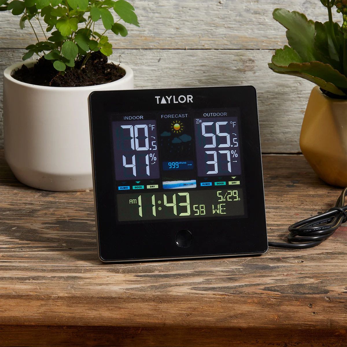 Taylor Digital Wireless Deluxe Indoor Outdoor Thermometer