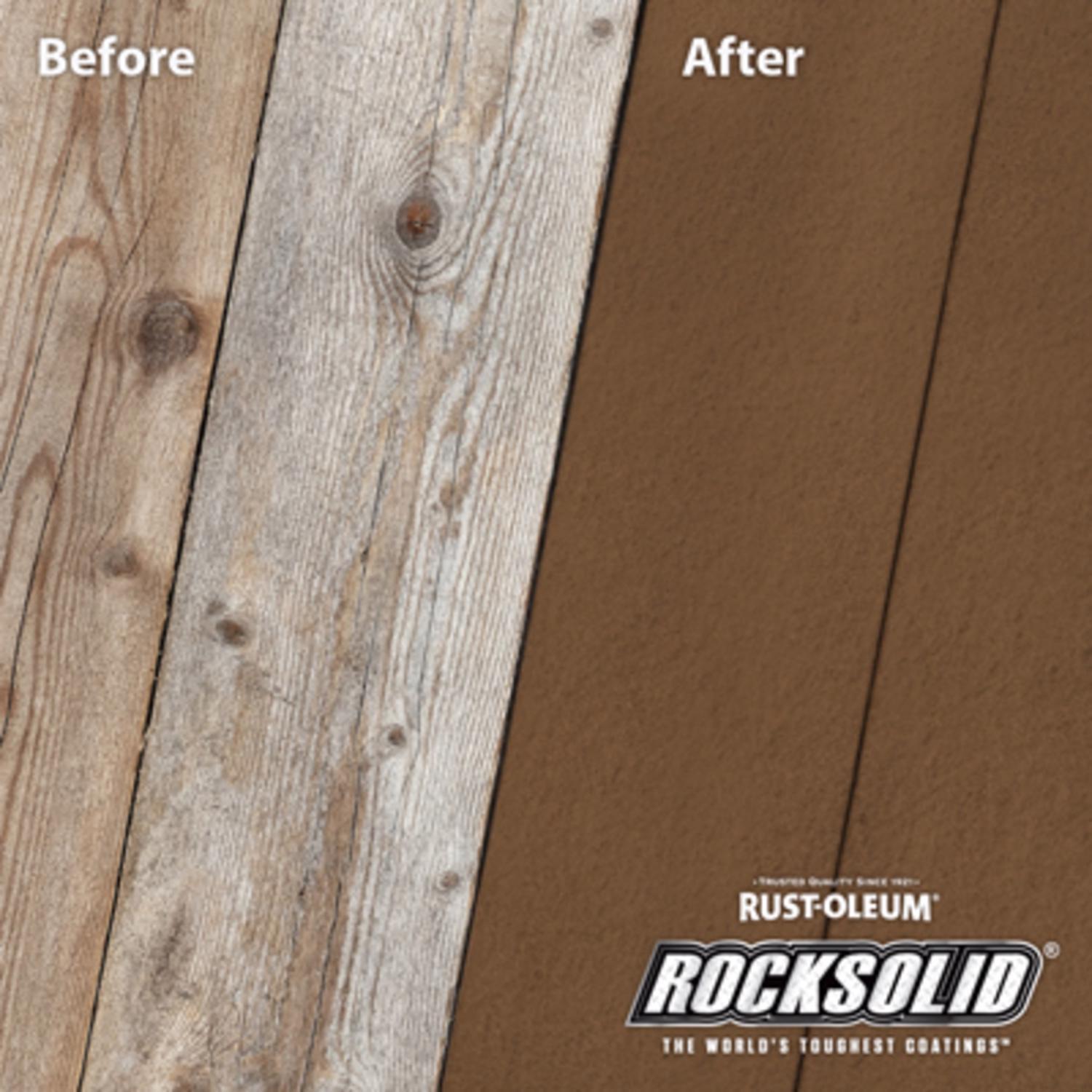 Rust-Oleum RockSolid Semi-Transparent Tintable Tint Base Water-Based Deck Resurfacer 1 gal