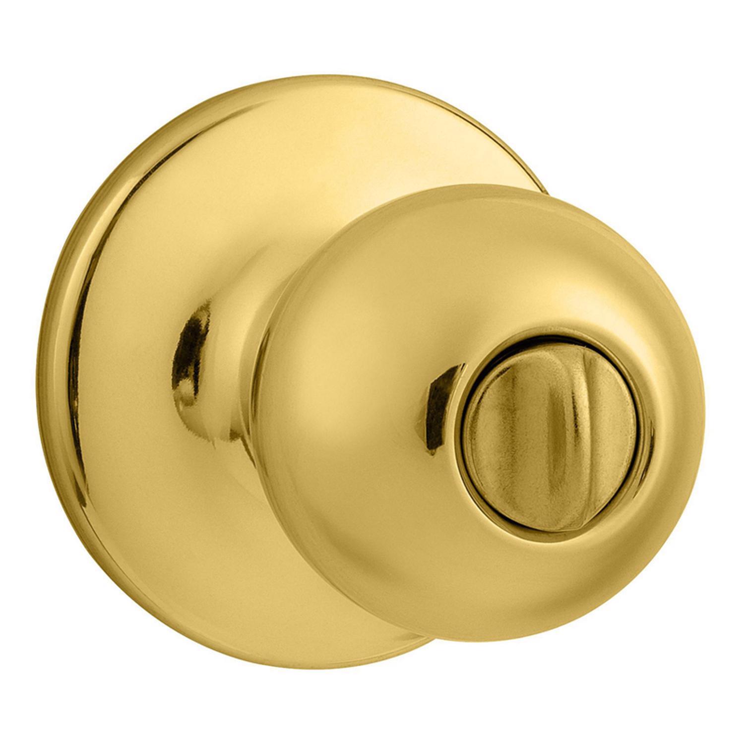 Kwikset Polo Polished Brass Privacy Knob