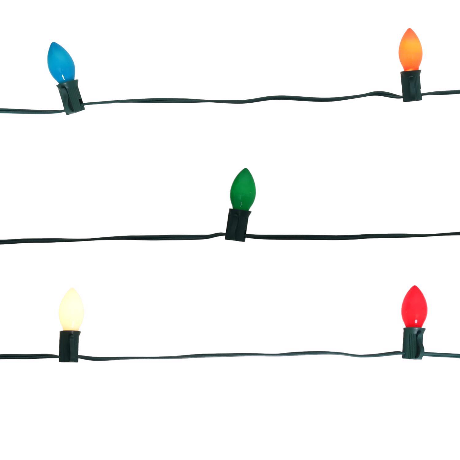 Celebrations Incandescent C7 Multicolored 25 ct String Christmas Lights 25 ft.