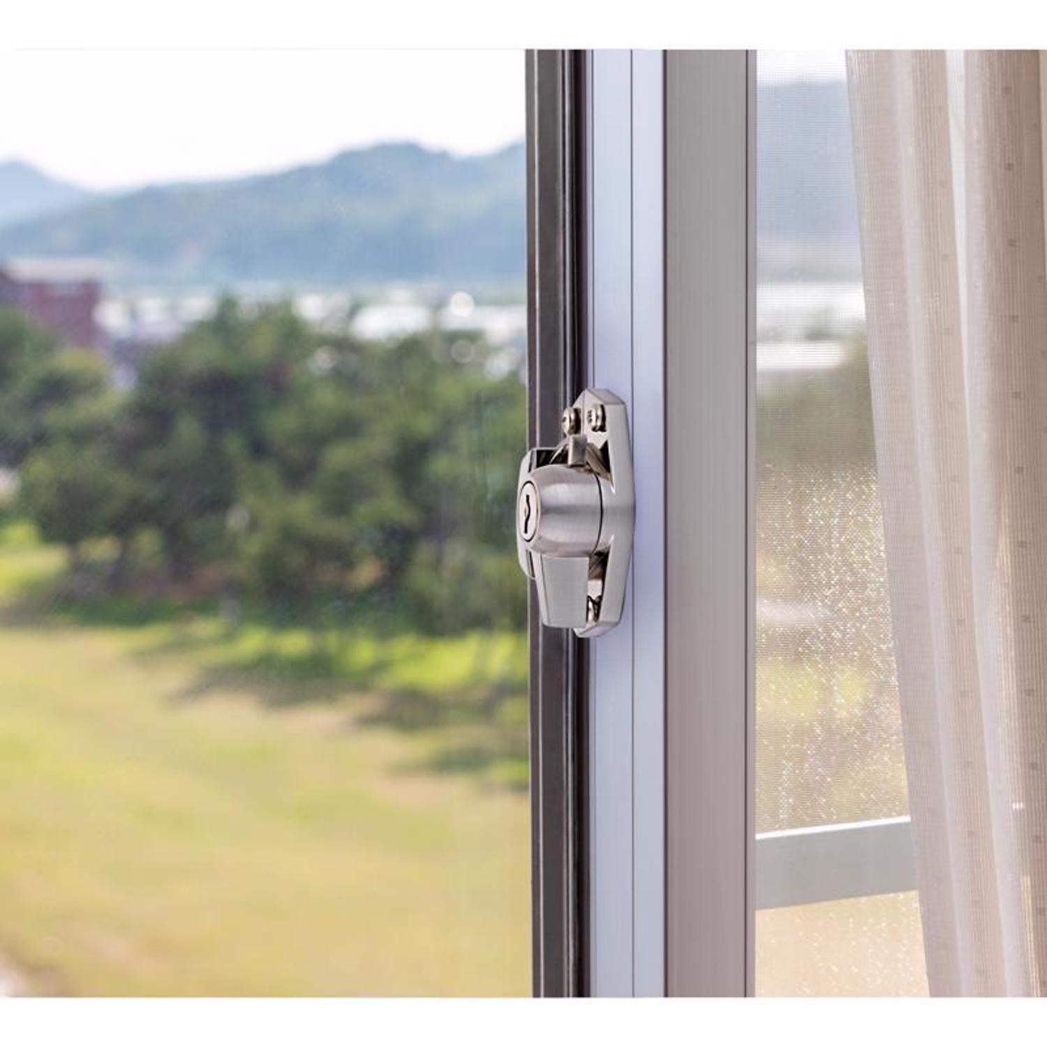 Ace Silver Die-Cast Zinc Window Lock 1 pk