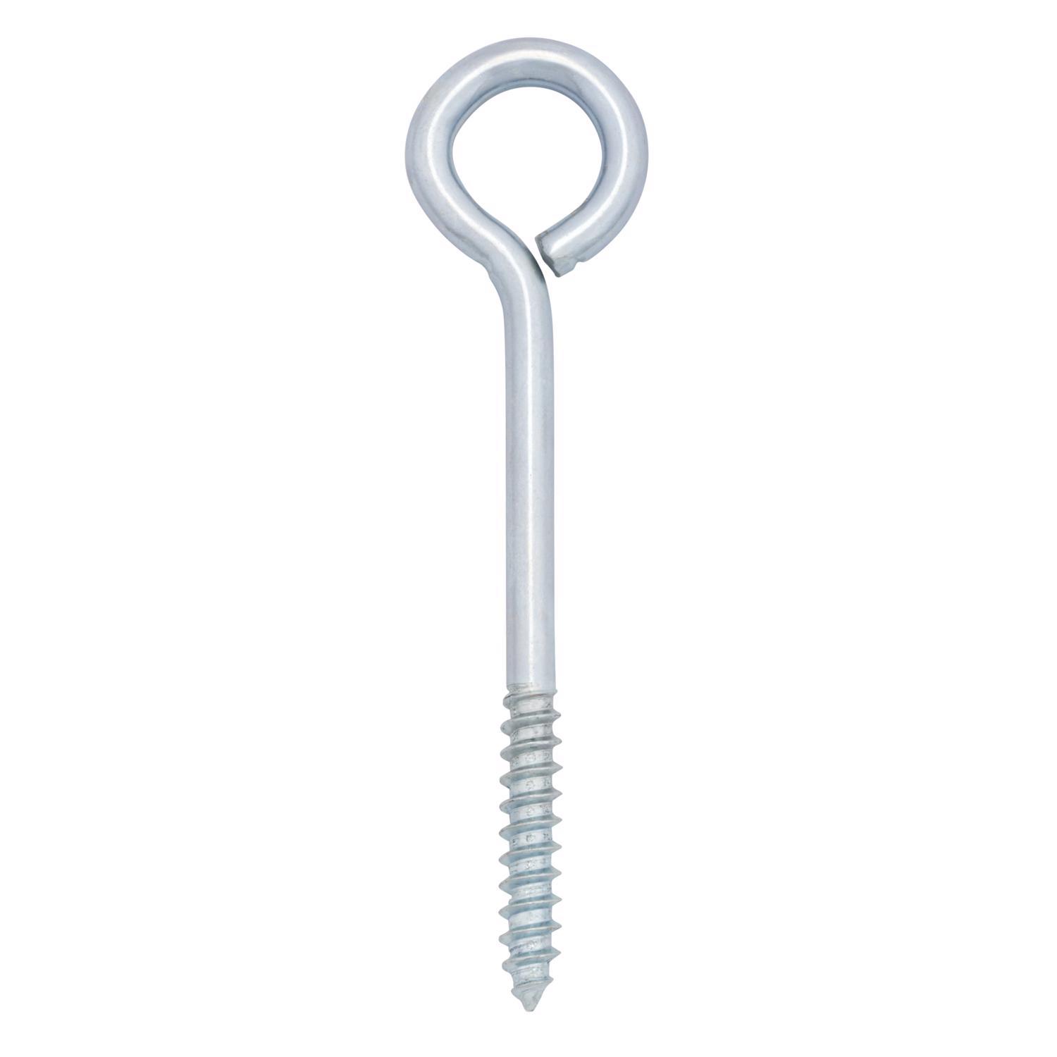 Hampton 1/4 in. X 3-3/4 in. L Zinc-Plated Steel Lag Thread Eyebolt
