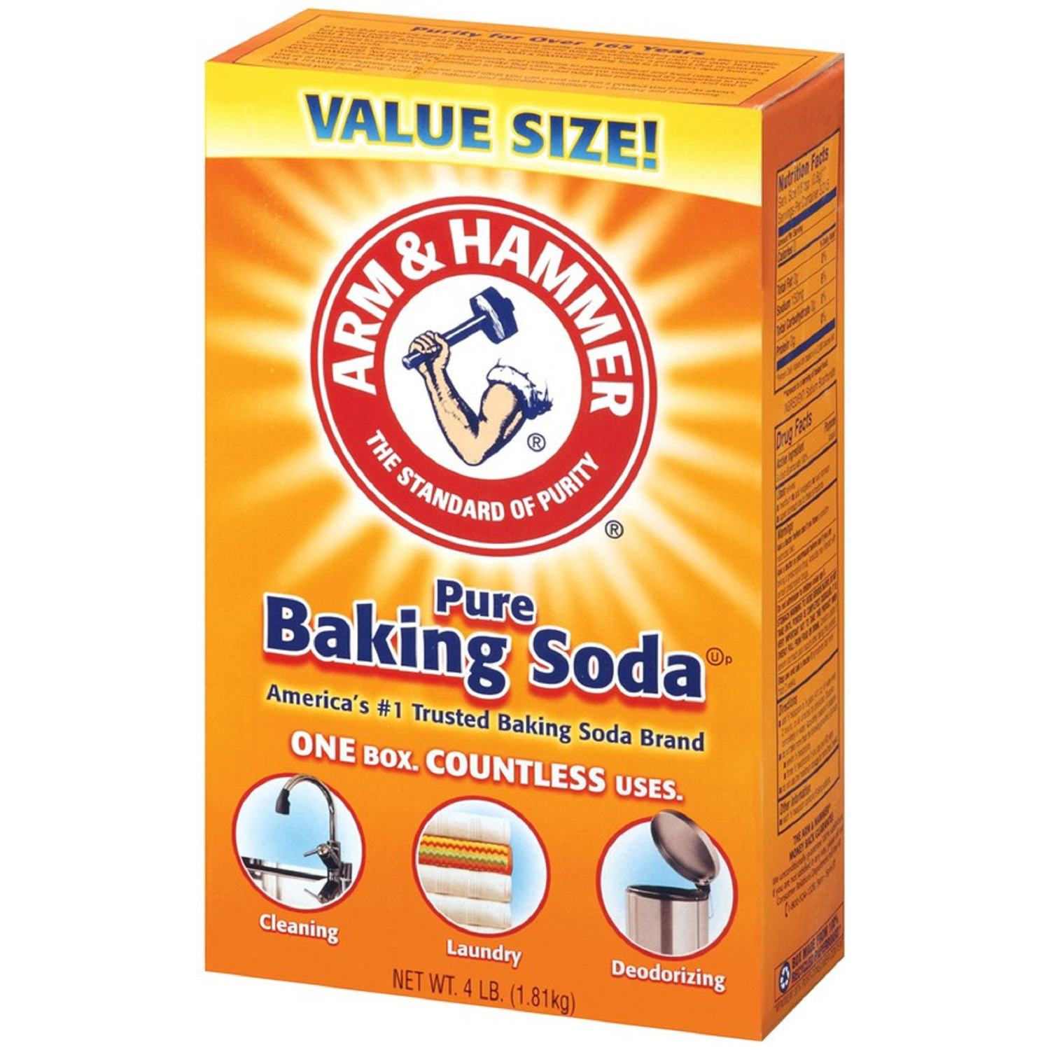 Arm & Hammer Baking Soda No Scent Cleaning Powder 4 lb