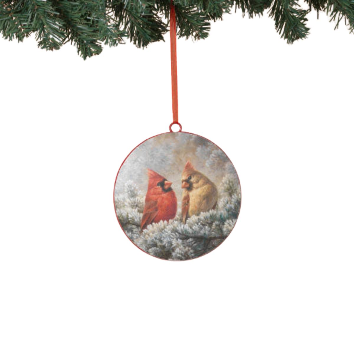 Gerson Sterling Metal Holiday Cardinal Ornament