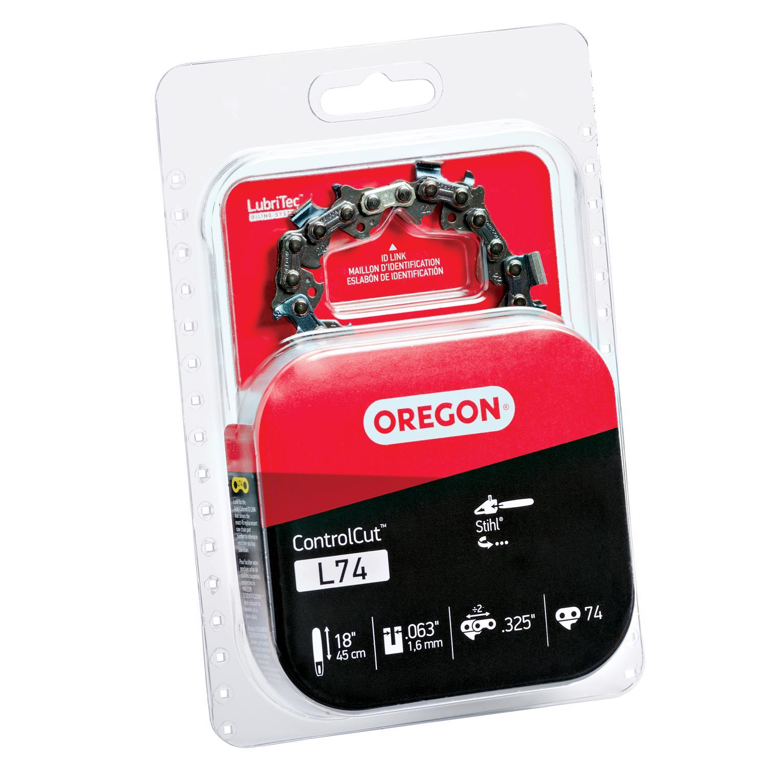 Oregon ControlCut L74 18 in. Chainsaw Chain 74 links