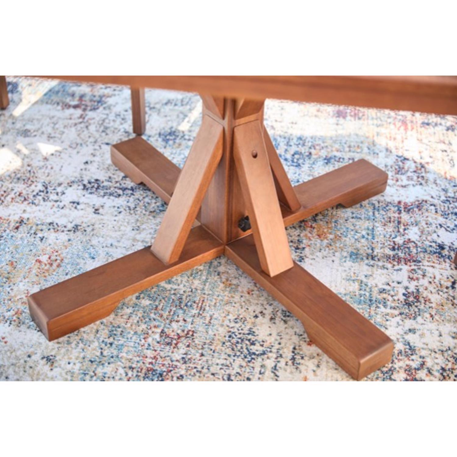 Living Accents Gatlin 5 pc Bronze Wood Farmhouse Dining Set