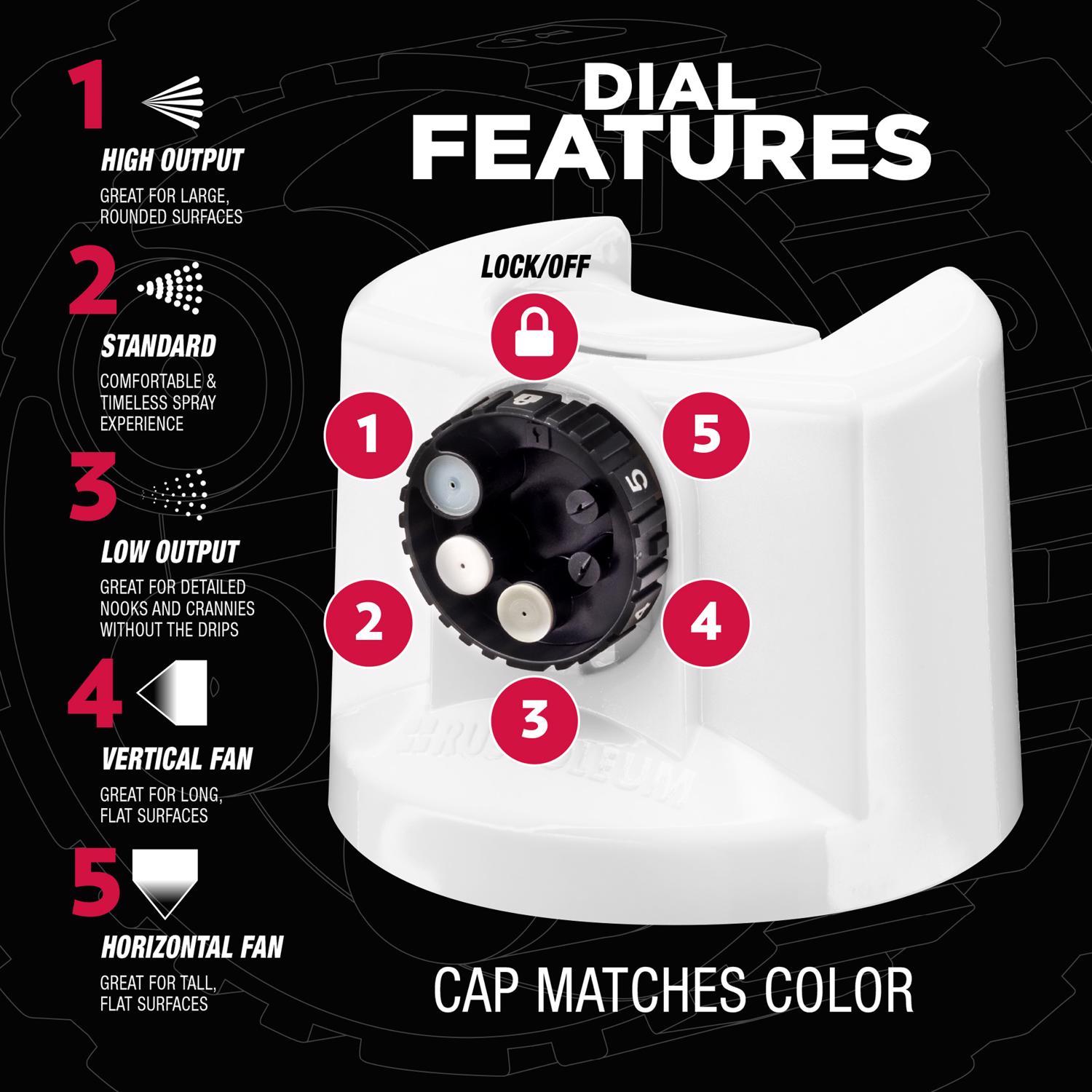 Rust-Oleum Stops Rust Custom Spray 5-in-1 Semi-Gloss White Spray Paint 12 oz