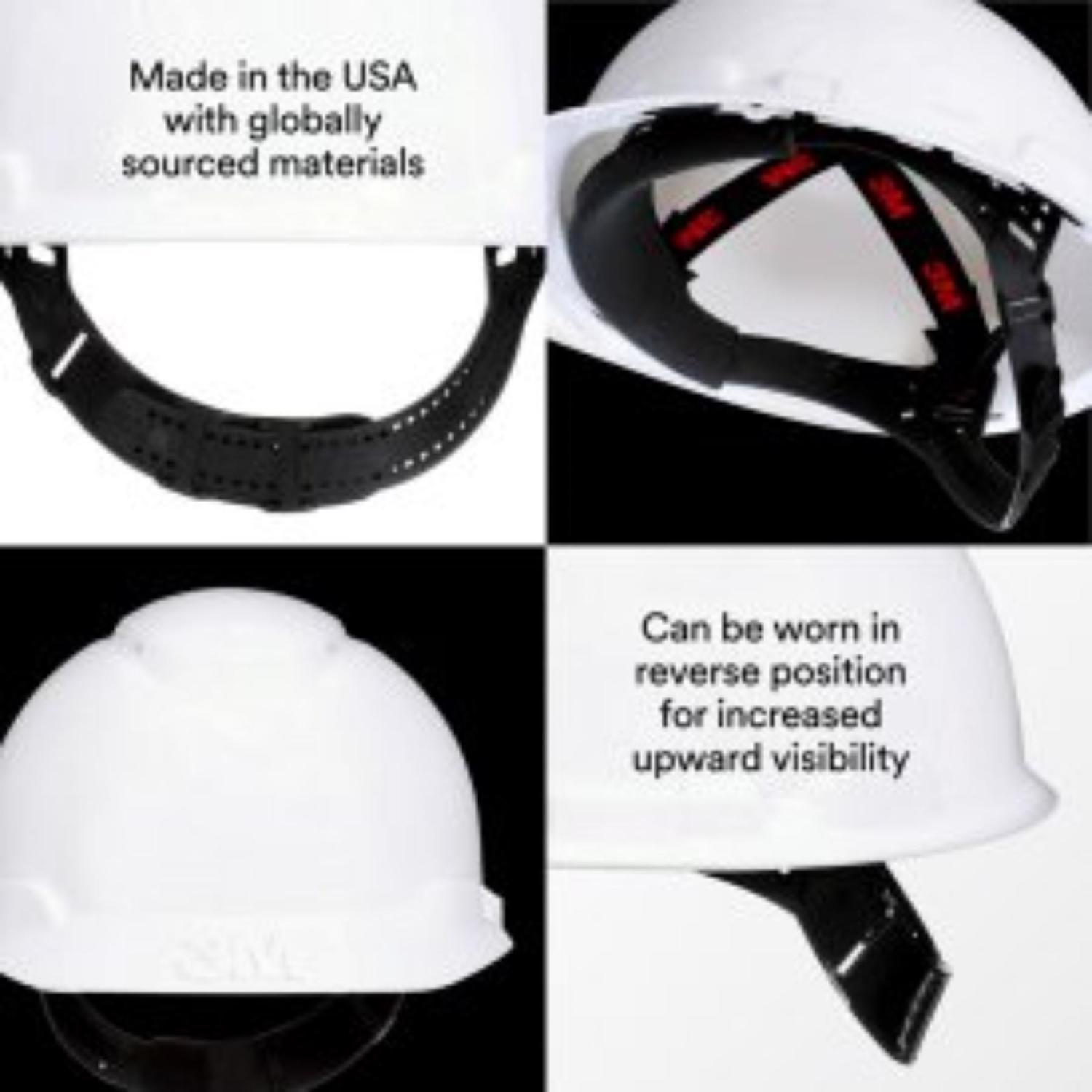 3M Pinlock Hard Hat White Vented