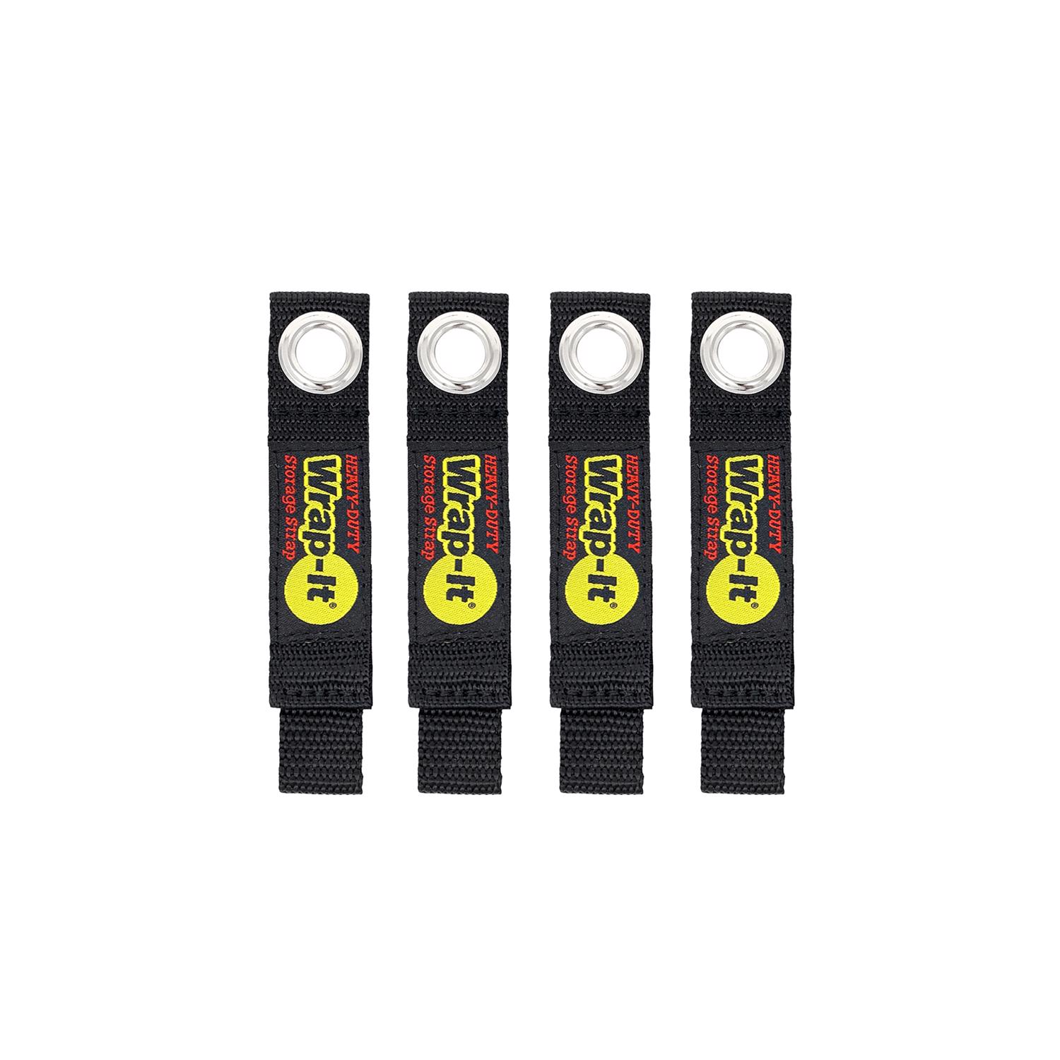 Wrap-It Storage Heavy-Duty 1 in. W X 7 in. L Black Storage Straps 25 lb 4 pk