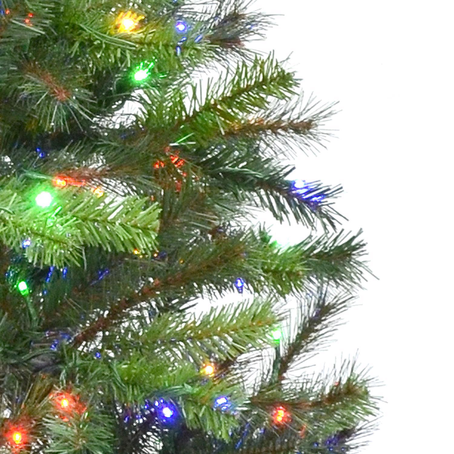 Celebrations 7-1/2 ft. Slim LED 450 lights Spruce Color Changing Christmas Tree