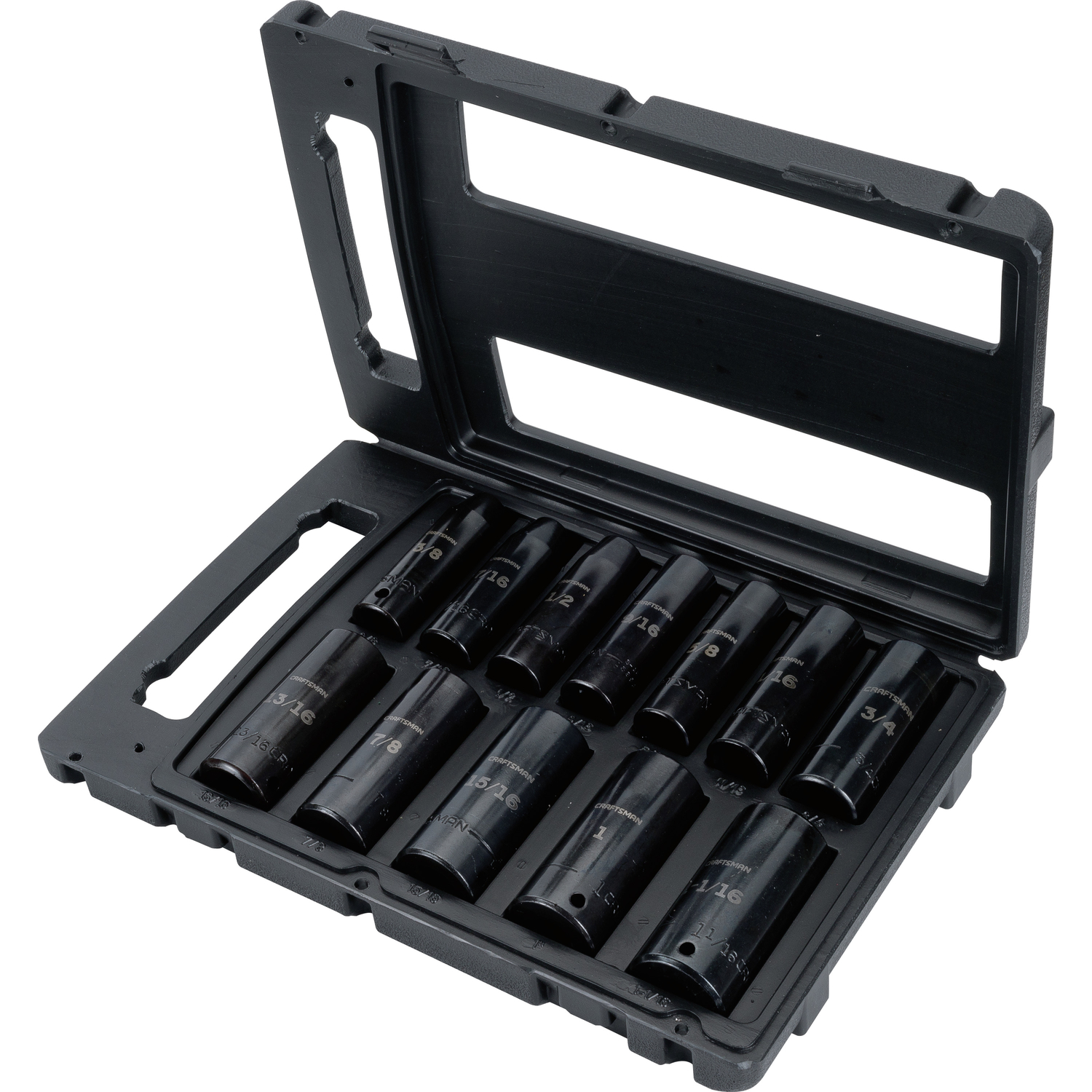 Craftsman 1-1-16 in. X 1/2 in. drive SAE 6 Point Standard Deep Impact ...