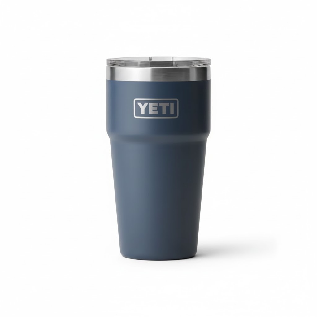 YETI Rambler 20 oz Navy BPA Free Tumbler with MagSlider Lid