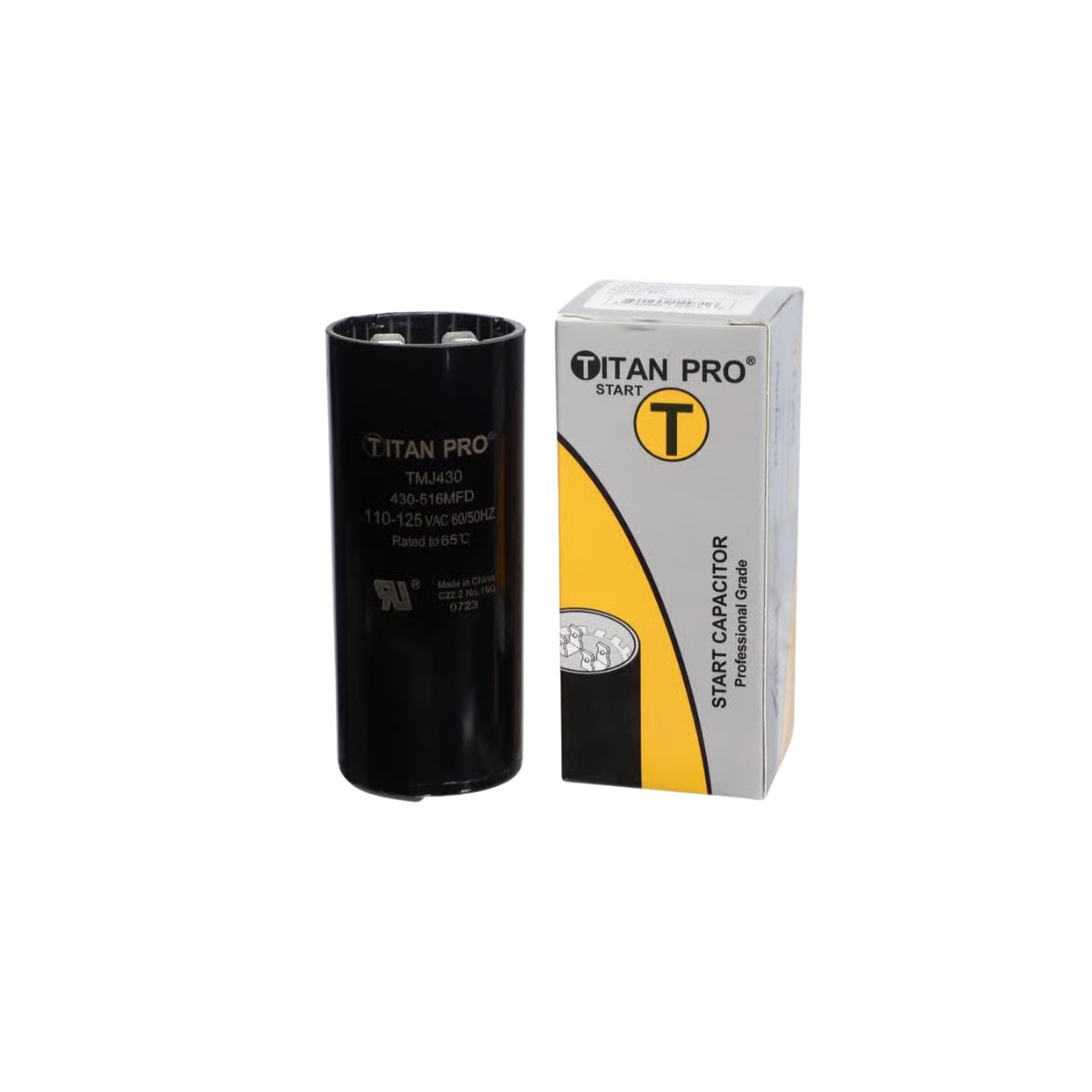 Titan Pro 430-516 MFD 125 V Round Start Capacitor