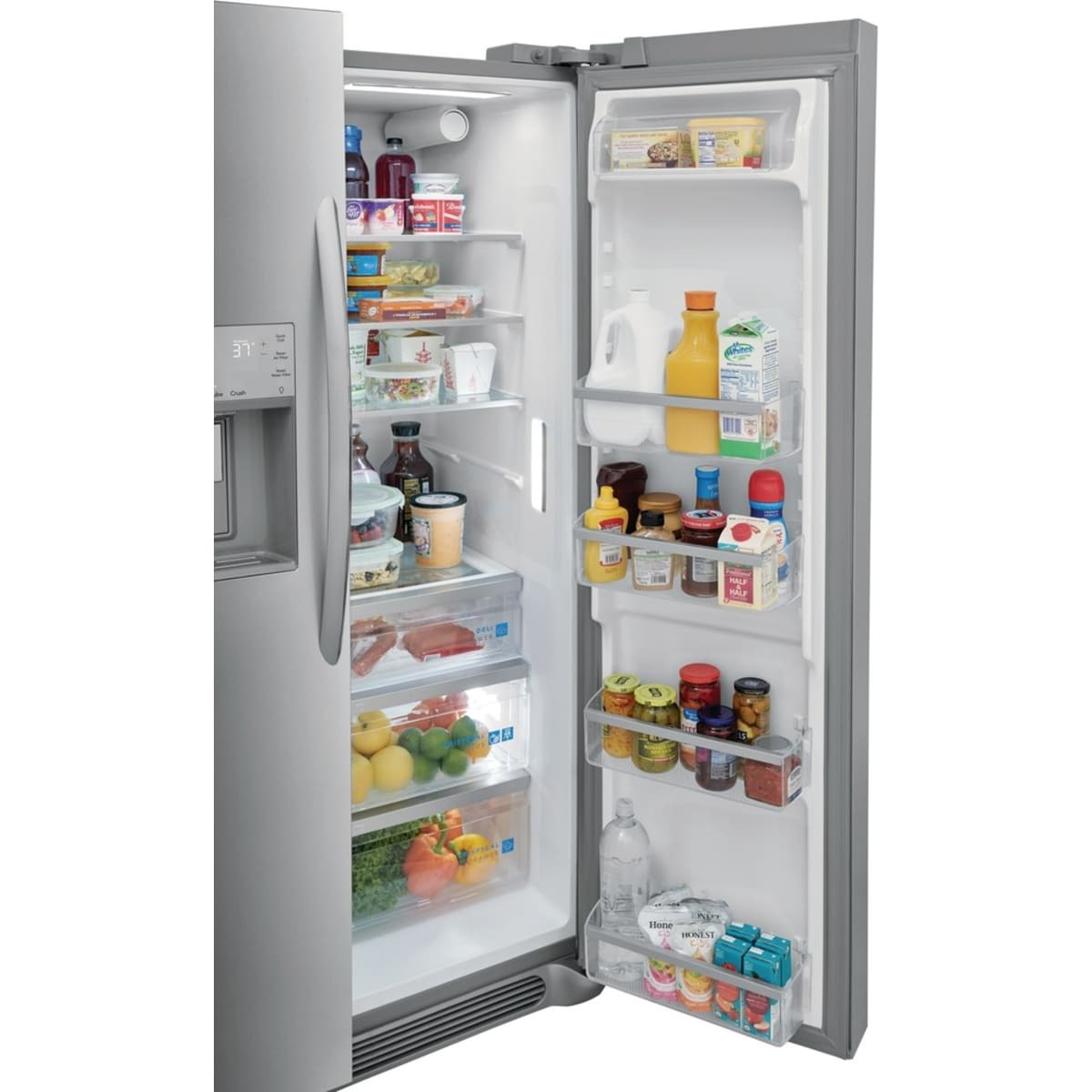 Frigidaire 36 in. Freestanding Side by Side Refrigerator with 25.6 Cu. Ft. Total Capacity
