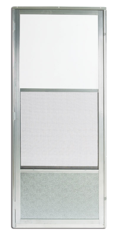Croft Self-Storing Storm Door Self-Storing Imperial Style 161 80 in. x 36 in. Aluminum Right 36 in.