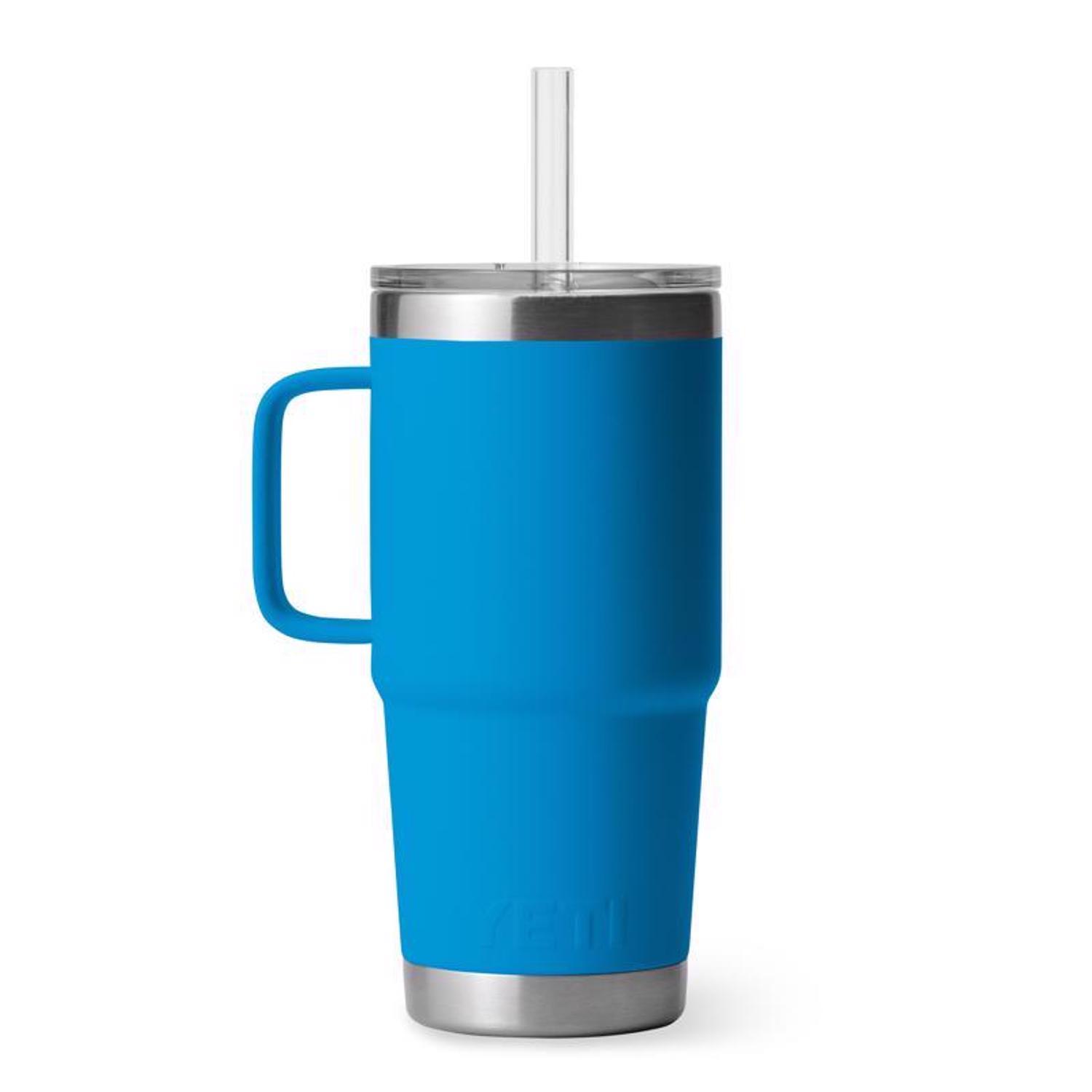 YETI 25 oz Big Wave Blue BPA Free Insulated Straw Tumbler