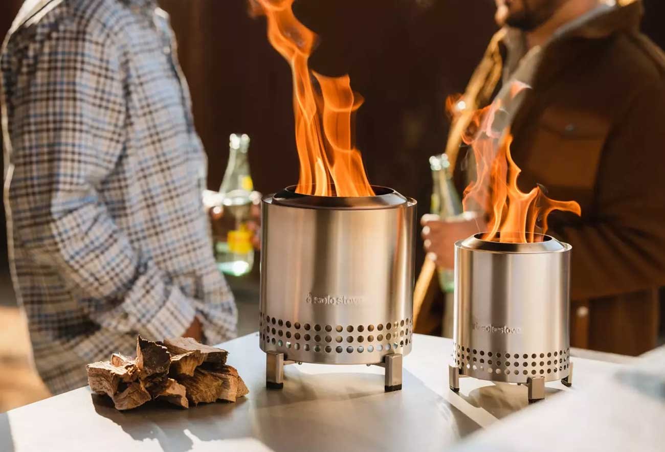 Solo Stove Mesa Tabletop Fire Pit in Stainless Steel