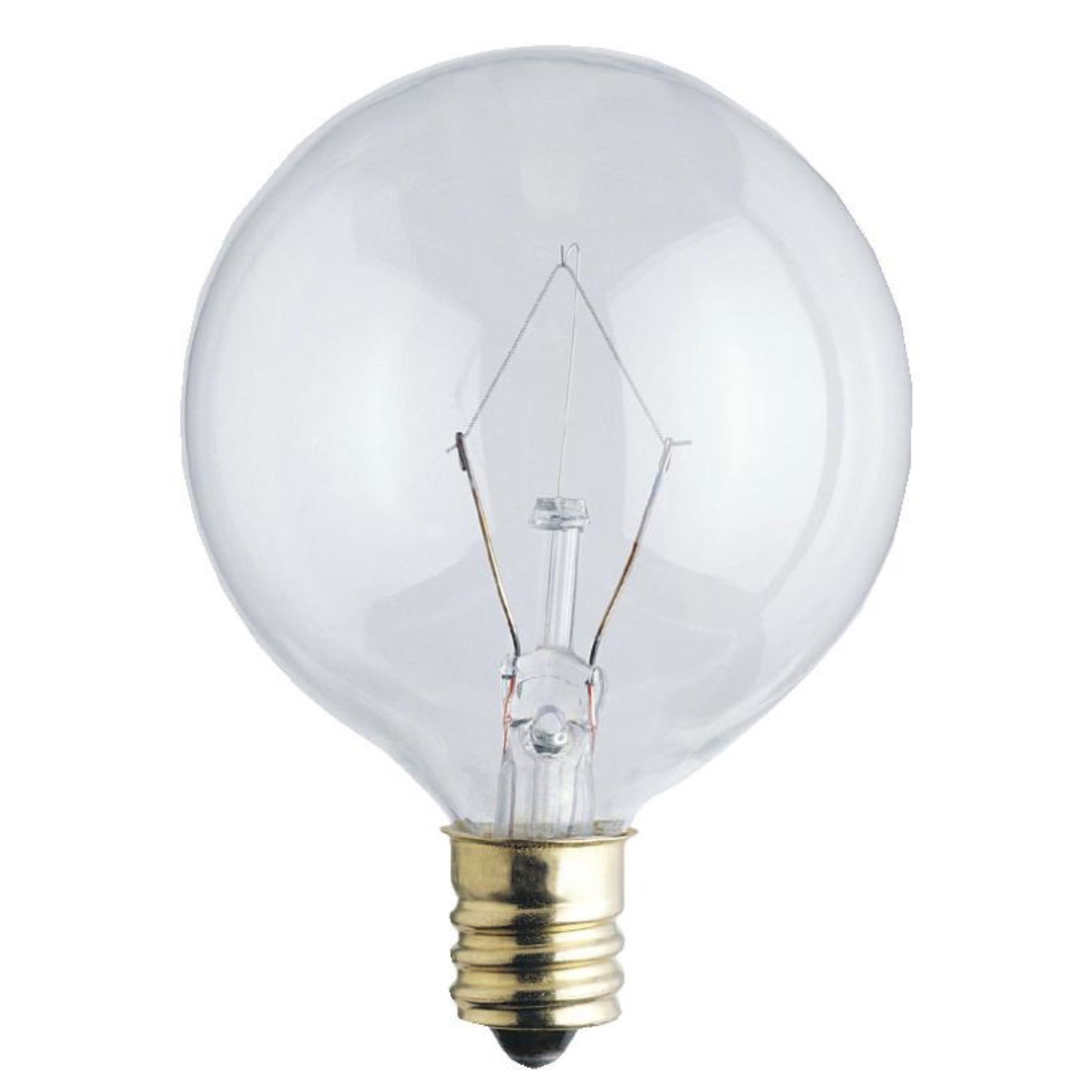 Westinghouse 60 W G16.5 Globe Incandescent Bulb E12 (Candelabra) Warm White 2 pk