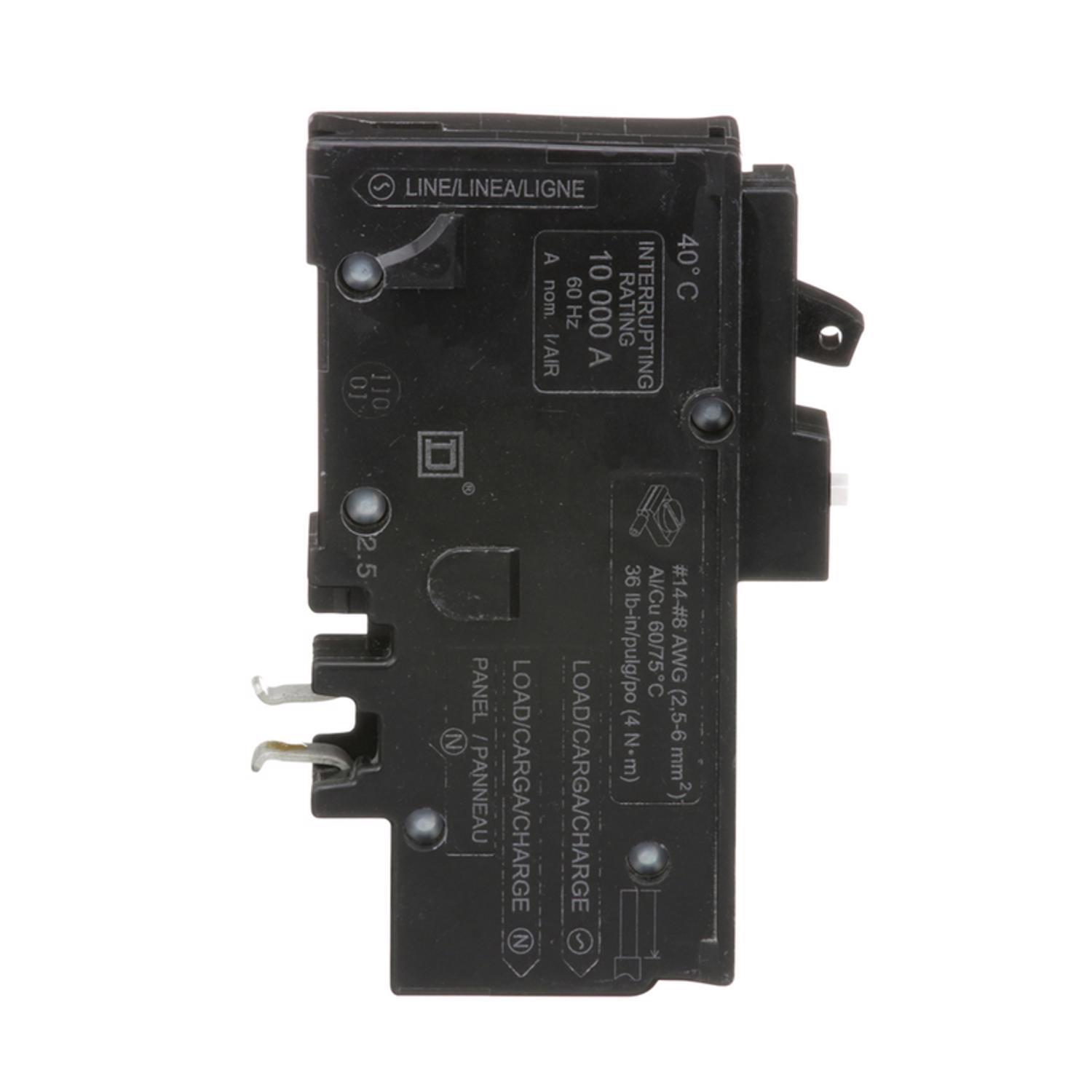 Square D HomeLine 15 amps Arc Fault Single Pole Circuit Breaker