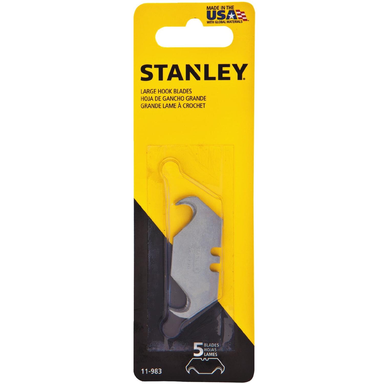 Stanley Steel Hook Replacement Blade 1-7/8in. L 5 Piece