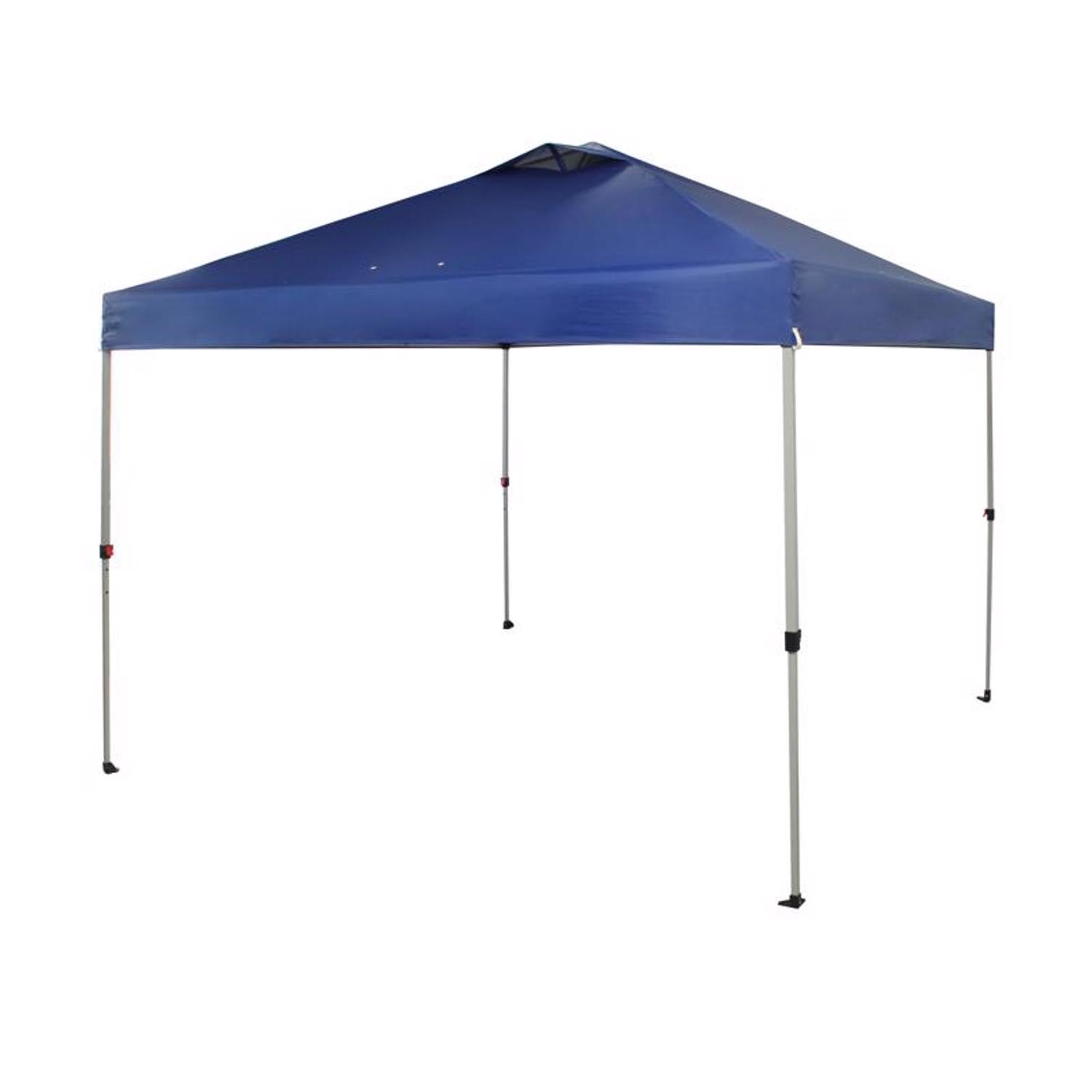 Crown Shade One Touch 150D Polyester Regal 100 Canopy 9.1 ft. H X 10 ft. W X 10 ft. L