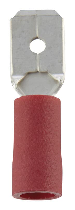 Ace Insulated Wire Male Disconnect Red 100 pk