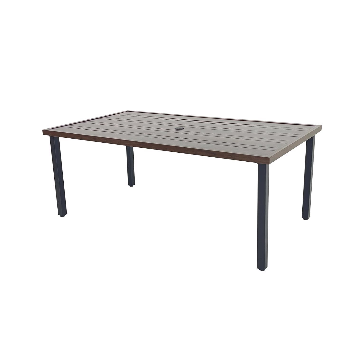 Living Accents Ellington 7 pc Brown Steel Sling Dining Set