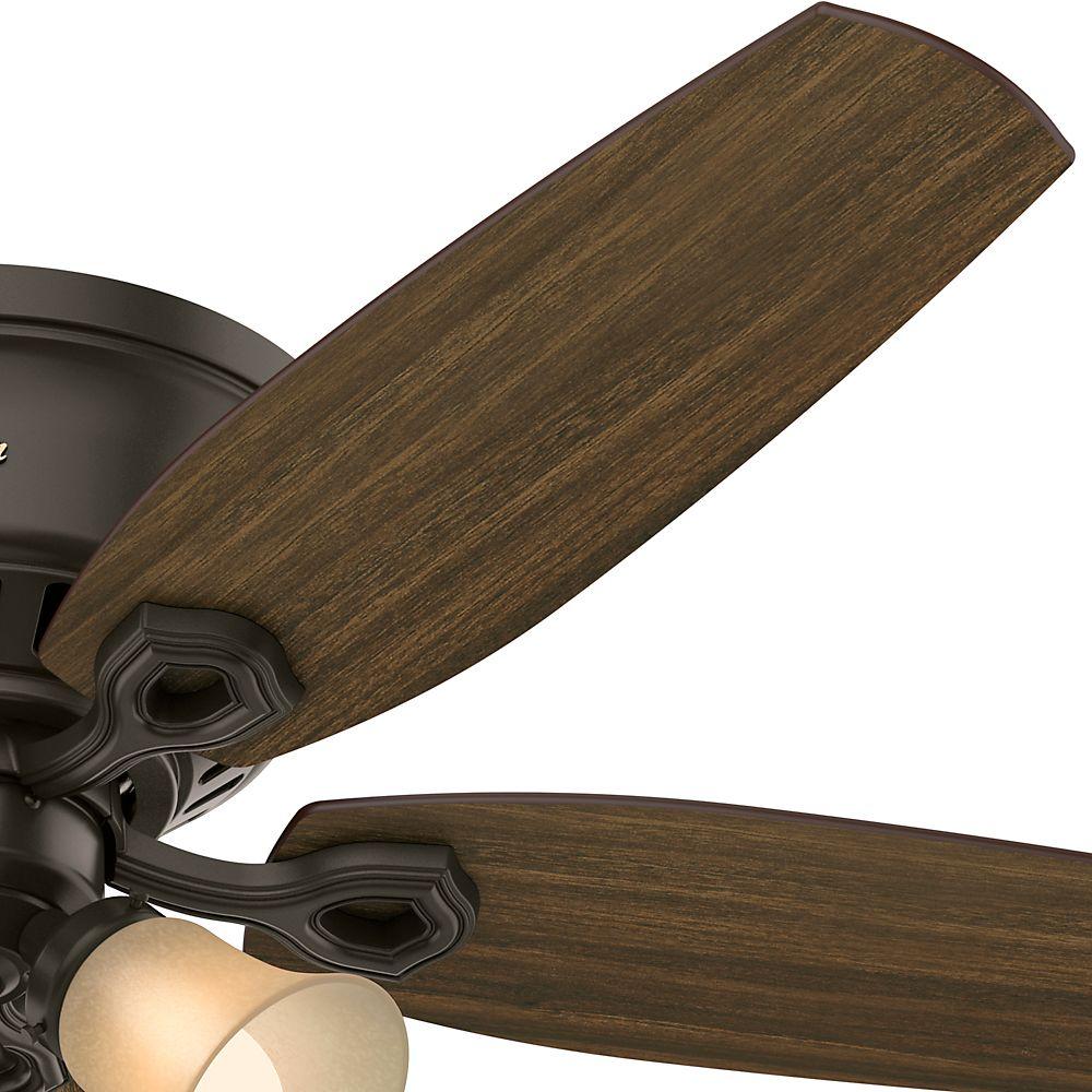 Hunter 52" Indoor Bronze Lighted Ceiling Fan