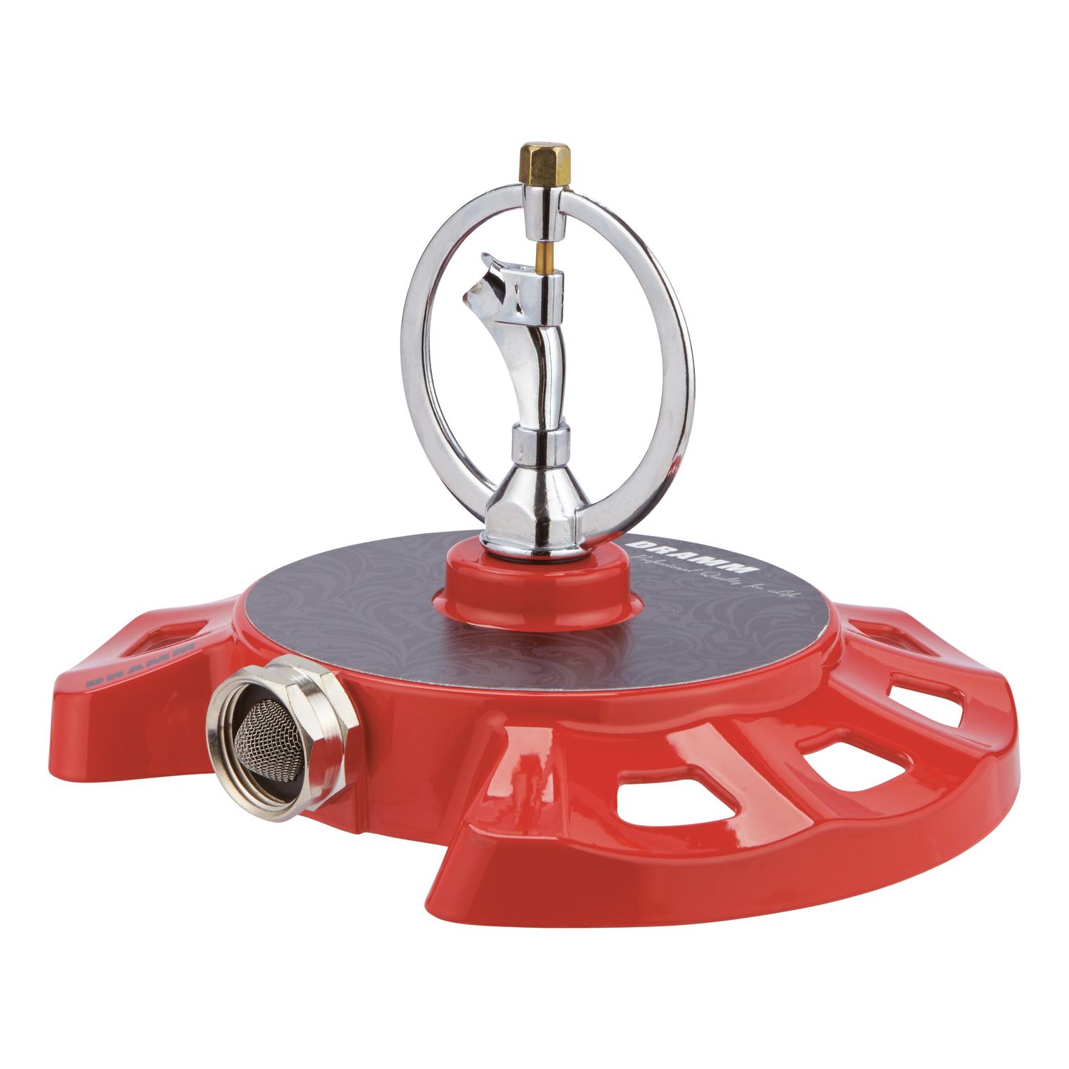 Dramm ColorStorm Plastic/Zinc Sled Base Spinning Sprinkler 1100 sq ft