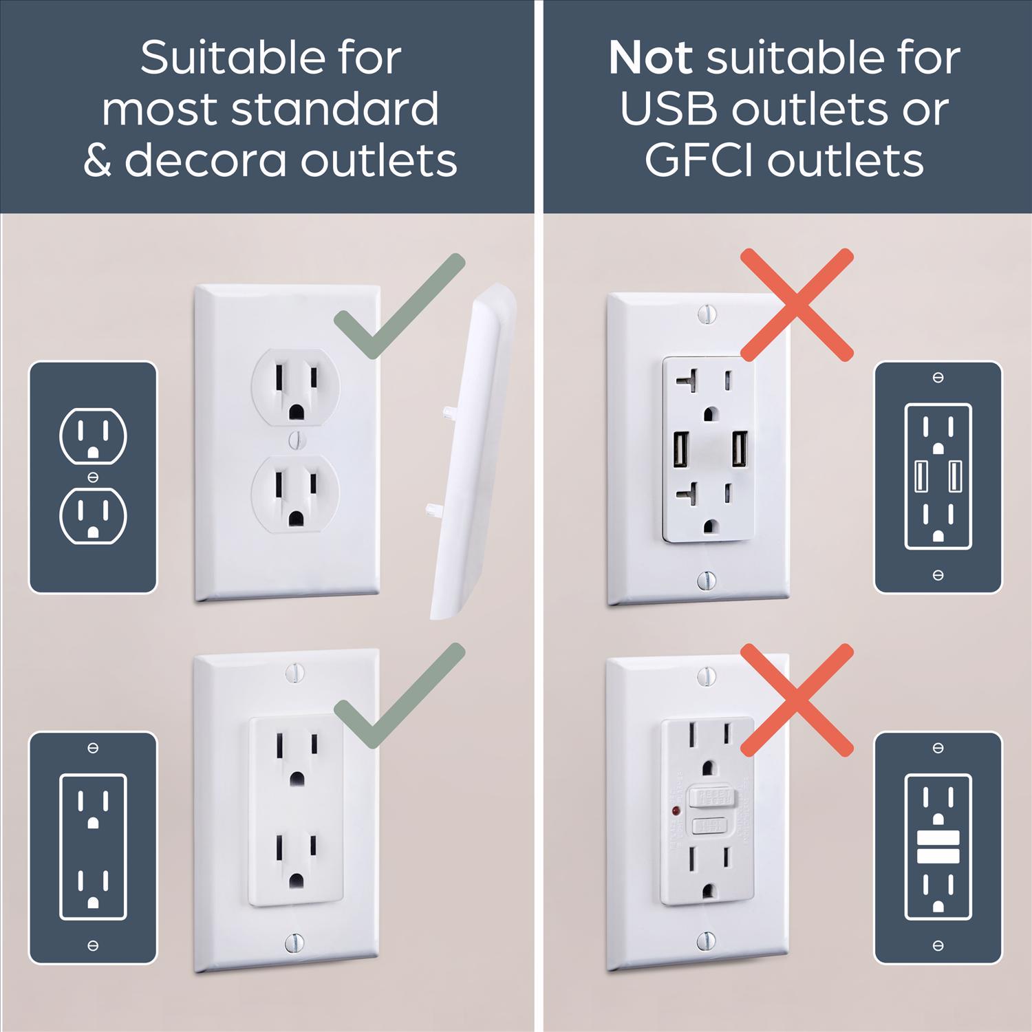 Dreambaby CoverPlug White Plastic Outlet Cover 2 pk