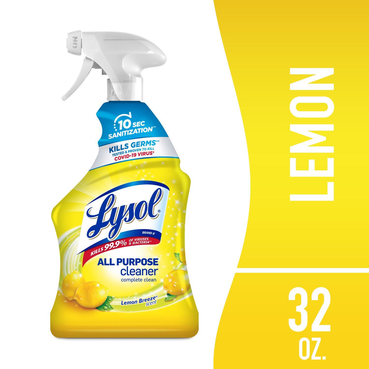 Lysol Lemon Scent All Purpose Cleaner Liquid 32 oz