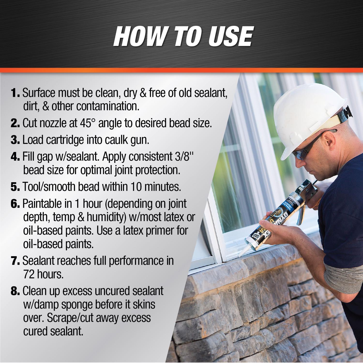 DAP DynaFlex Ultra White Acrylic Urethane All Purpose Sealant 10.1 oz