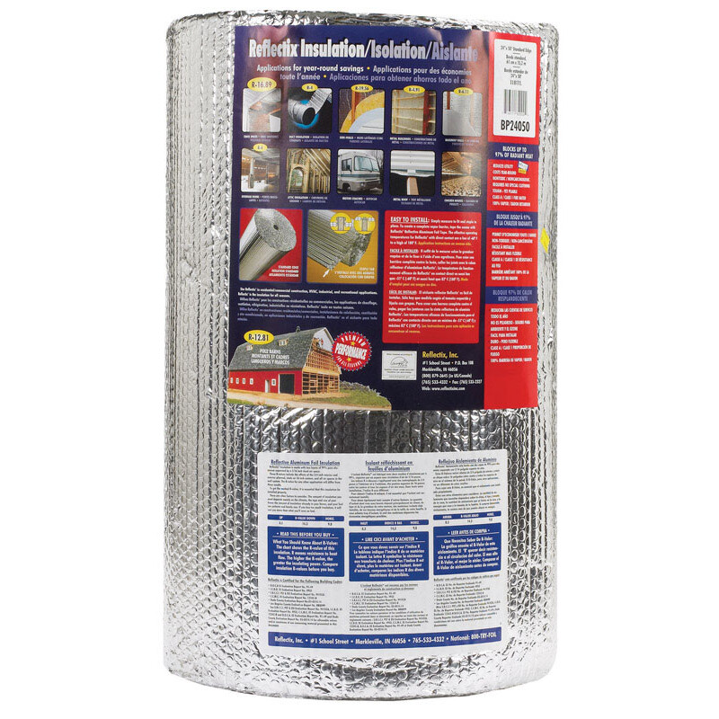 Reflectix Reflective Insulation R-3.7 To R-21 24in. W x 50in. L Roll 100 Sq.' Energy Star