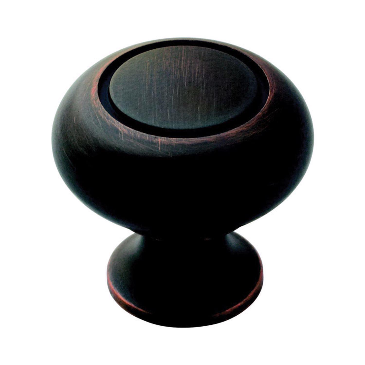 Amerock Allison Traditional Classics Round Cabinet Knob 1-1/4 in. D 1-3/16 in. Oil Rubbed Bronze 1 p