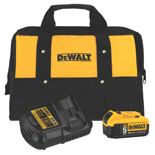 20V MAX* 5.0Ah Battery Charger Kit with Bag