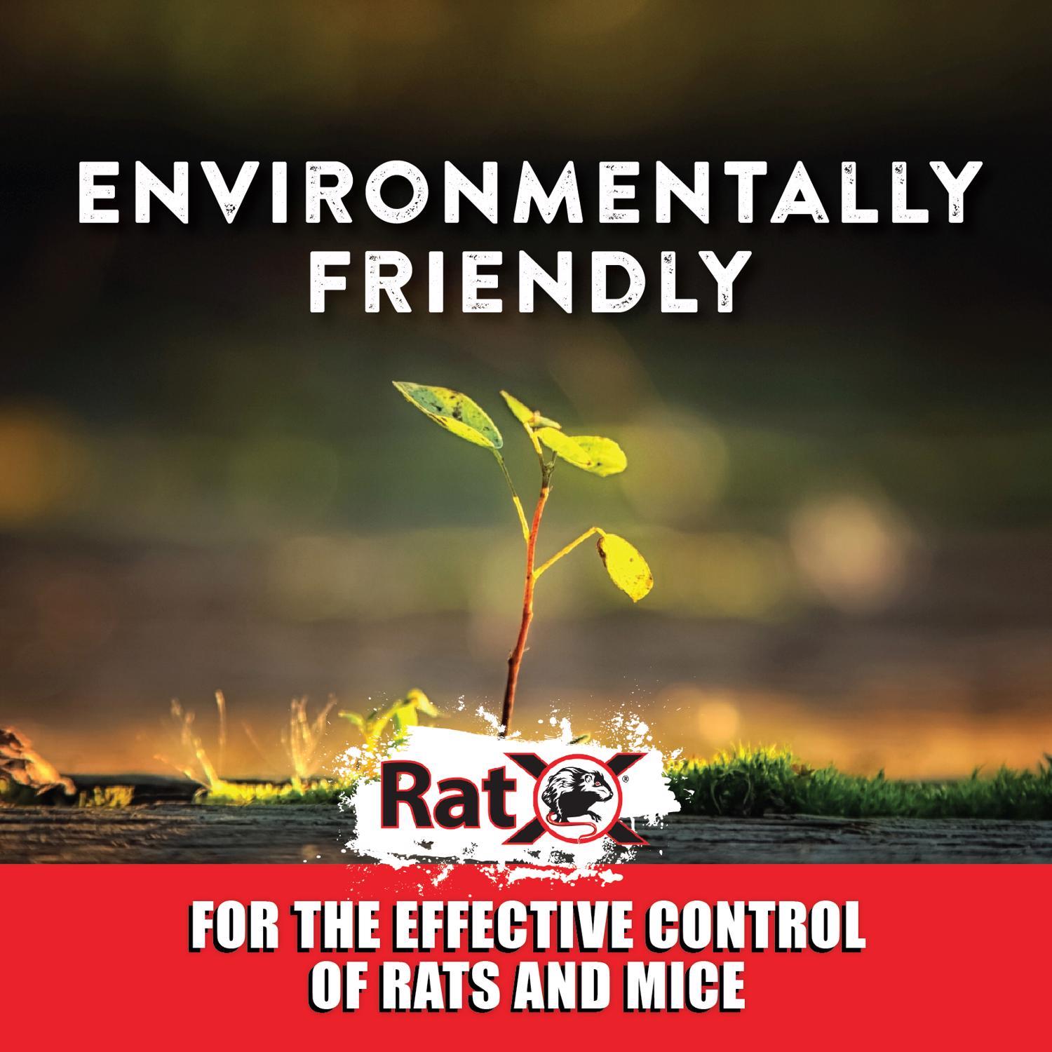 RatX Non-Toxic Bait Pellet Throw Pack For Mice and Rats 6 pk