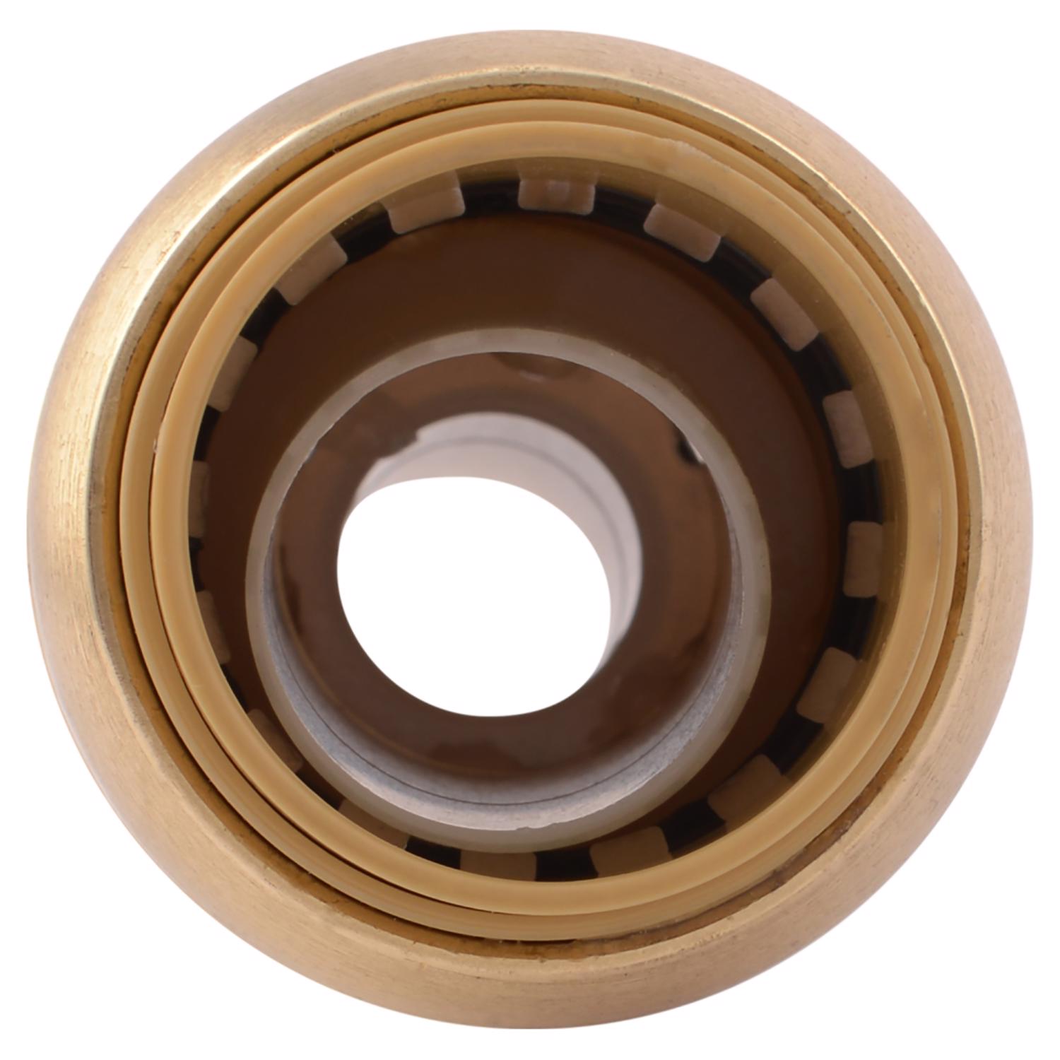 SharkBite Push to Connect 3/4 in. PTC X 1/2 in. D PTC Brass Reducing Coupling