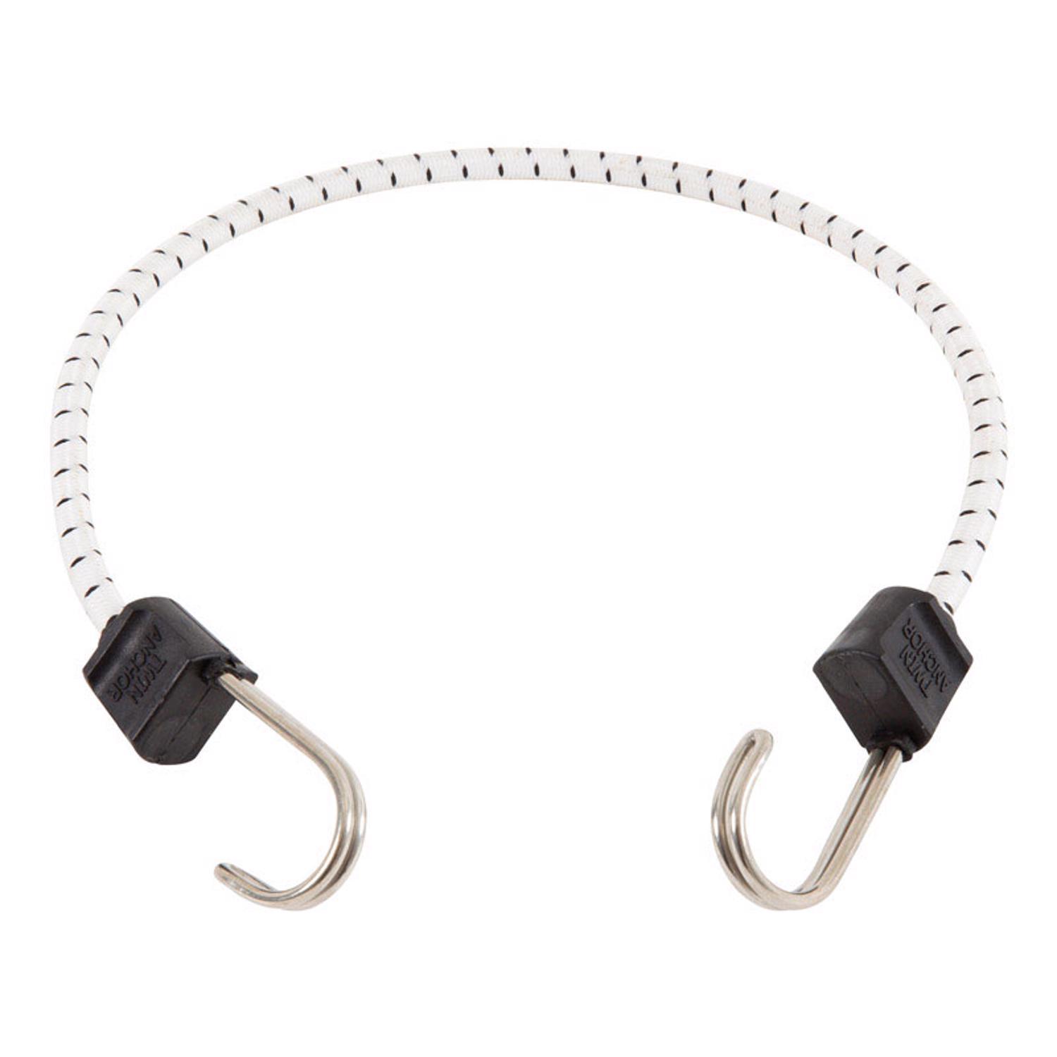 Keeper Black/White Bungee Cord 24 in. L X 0.315 in. 1 pk