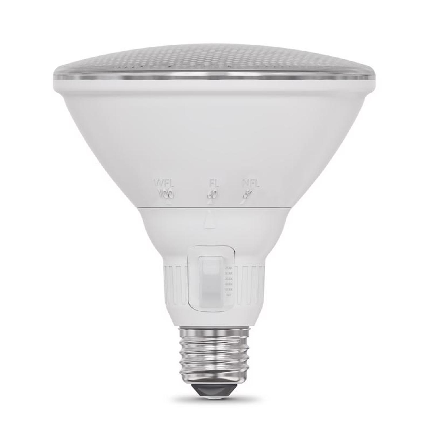 Feit PAR38 E26 (Medium) LED Bulb Adjustable White 90 Watt Equivalence 1 pk