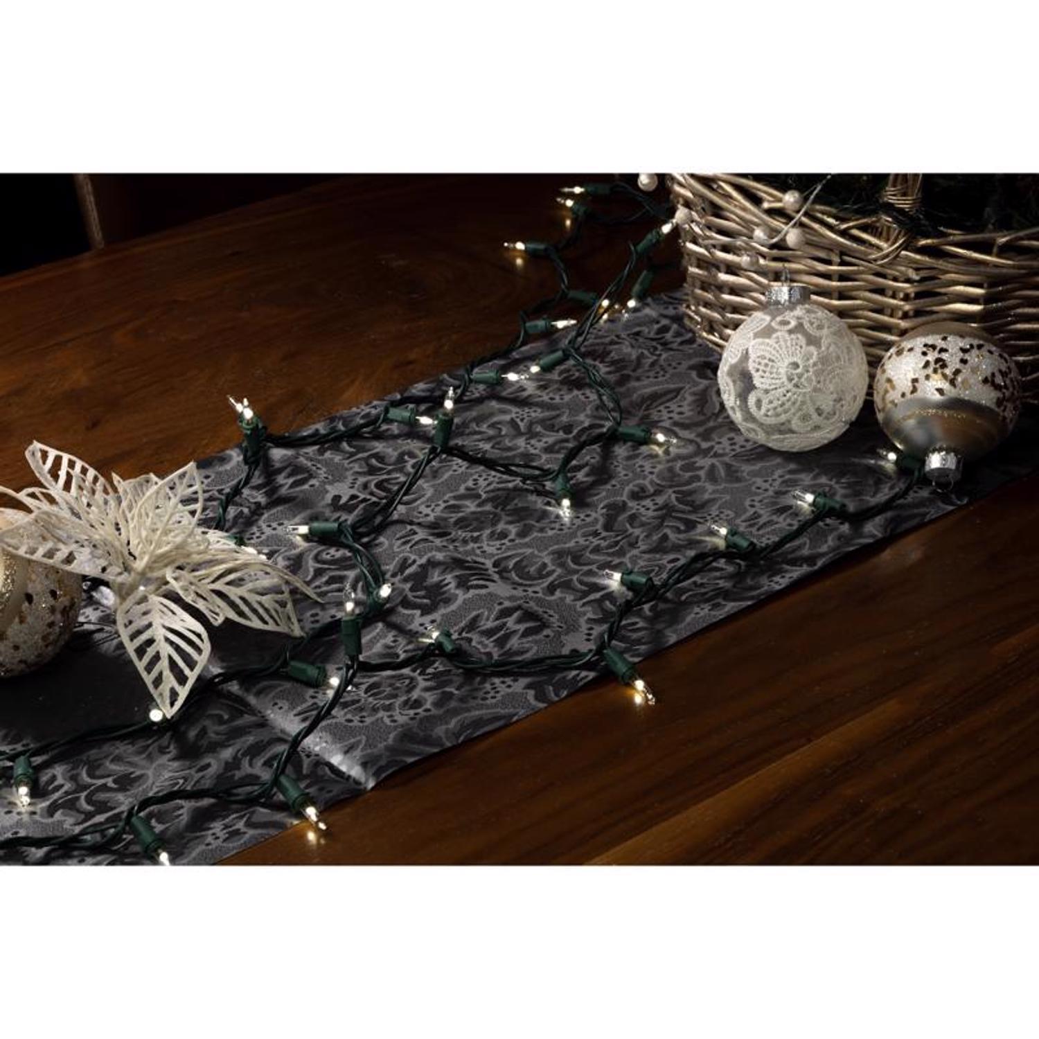 Celebrations LED T5 Pure White 50 ct String Christmas Lights 12 ft.