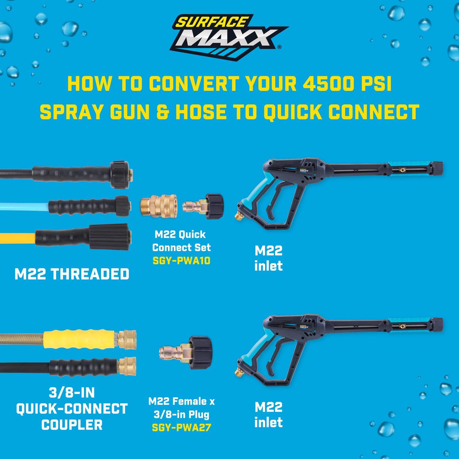 SurfaceMaxx Pressure Washer Gun 4500 psi