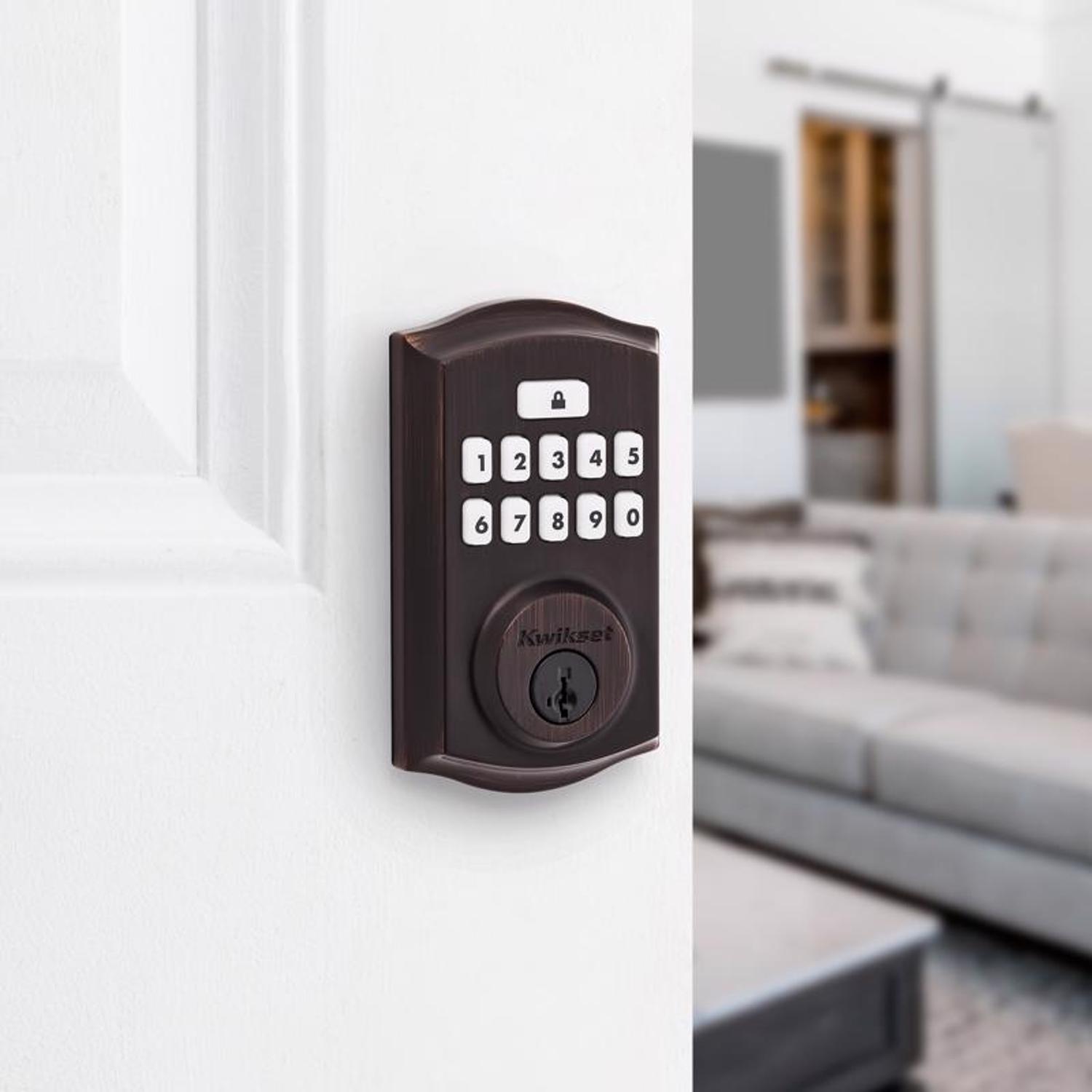 Kwikset SmartCode Venetian Bronze Metal Electronic Touchpad Entry Deadbolt
