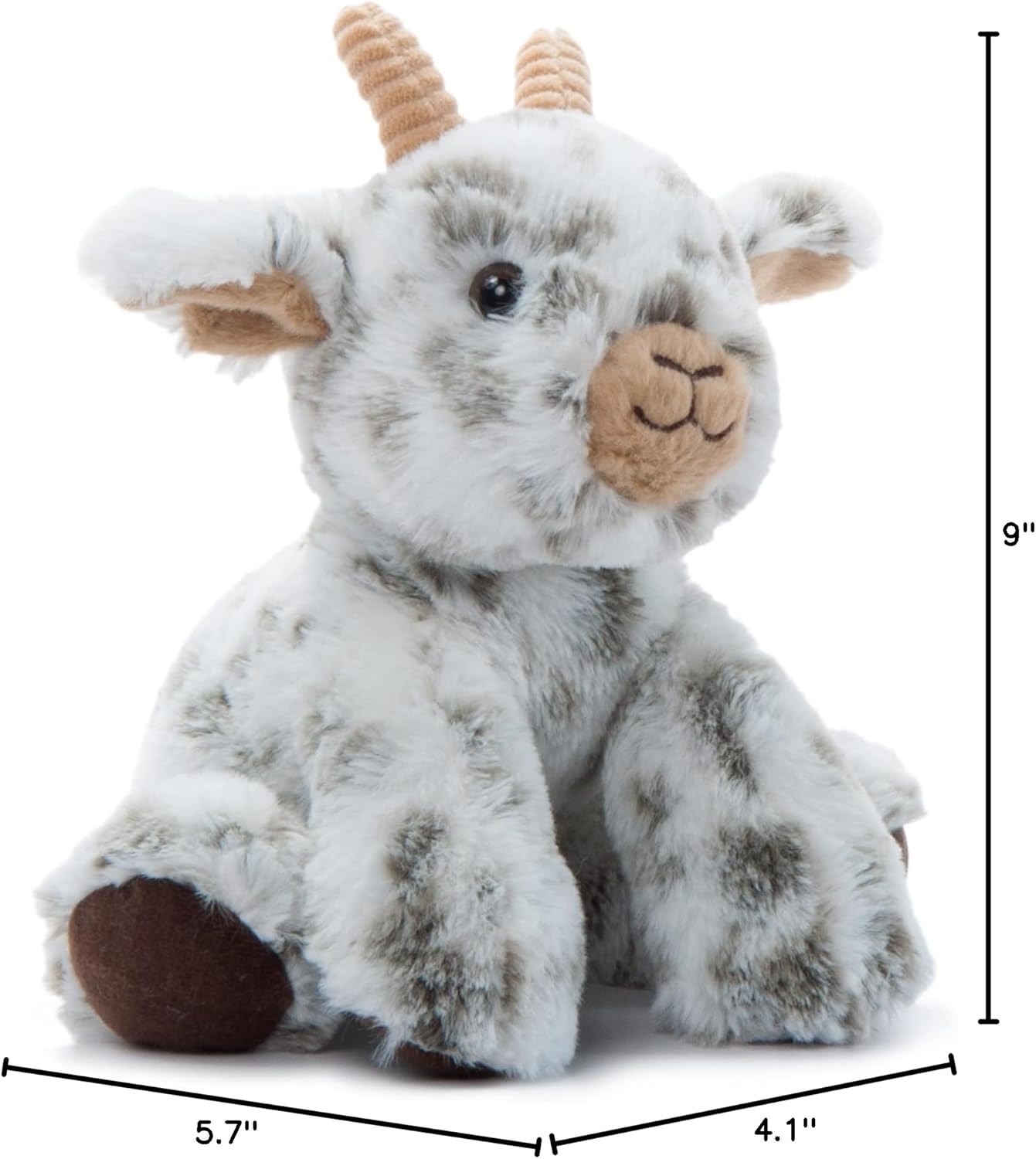The Petting Zoo Goat Stuffed Animal Plushie, Gifts for Kids, Wild Onez Wildlife Barn Animals 9 in.