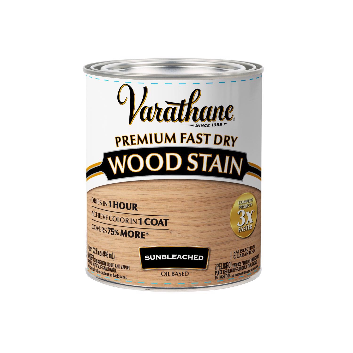 Varathane Premium Sunbleached Oil-Based Fast Dry Wood Stain 1 qt