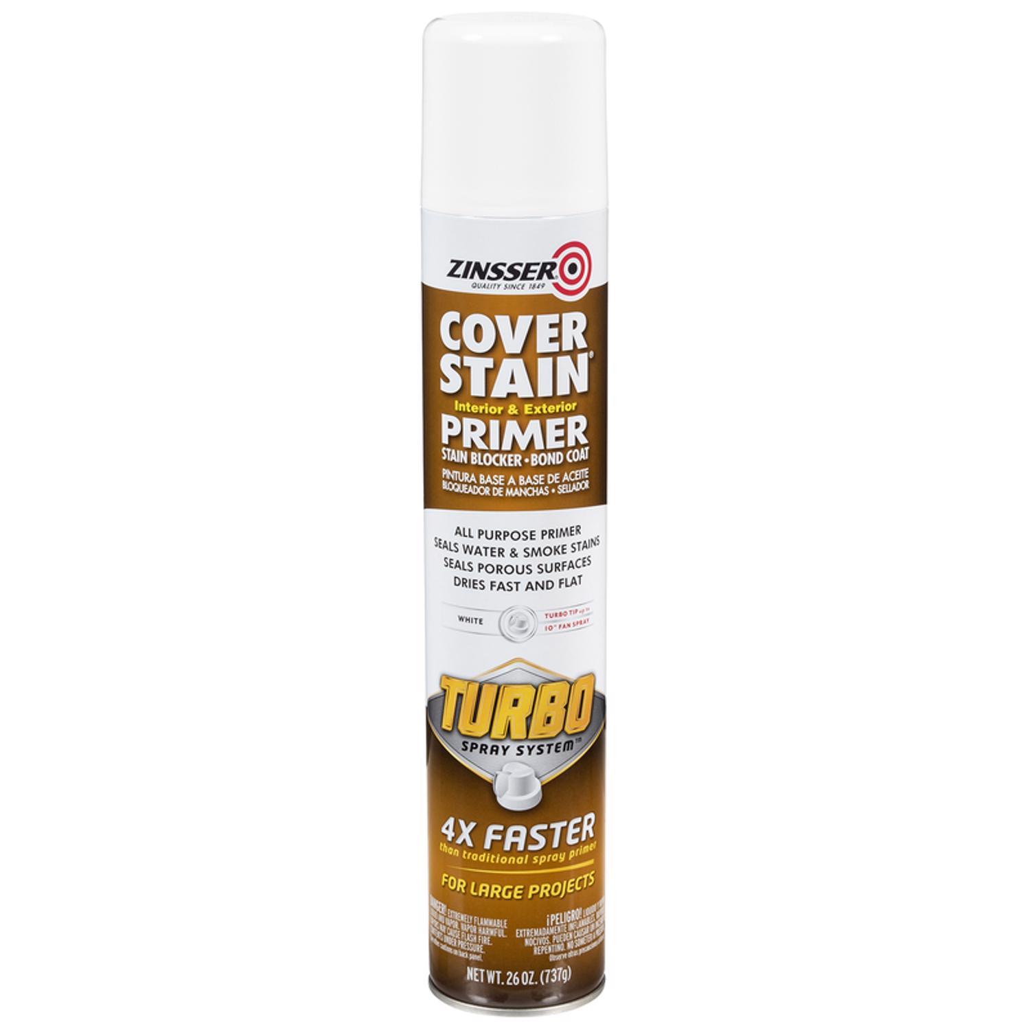 Zinsser CoverStain White Flat/Matte Solvent-Based Alkyd Primer 26 oz