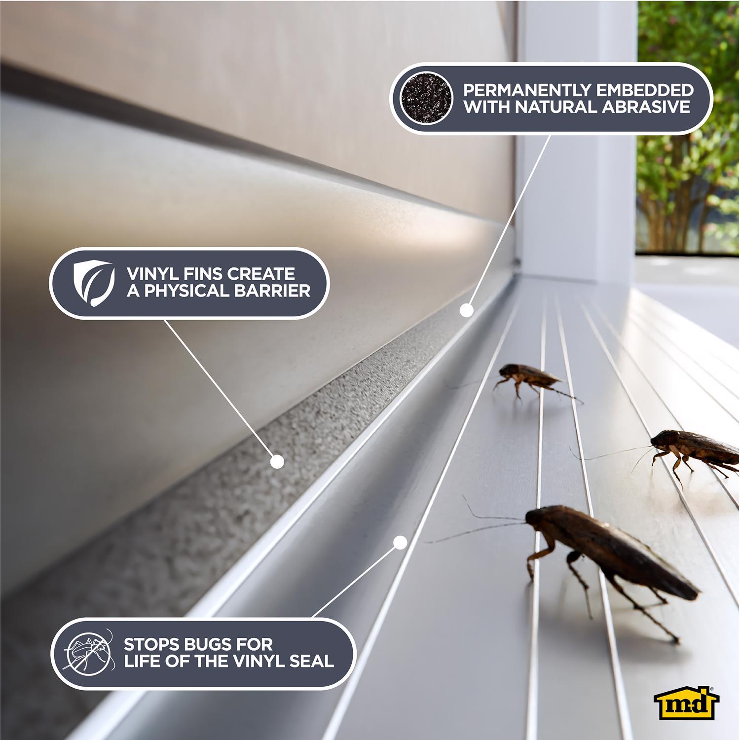 M-D Building Products DENY Brown Vinyl Seal For Doors 36 in. L X 1.75 in.