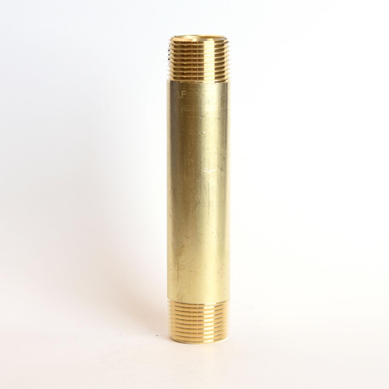 ATC 3/4 in. MPT 3/4 in. D MPT Yellow Brass Nipple 5 in. L