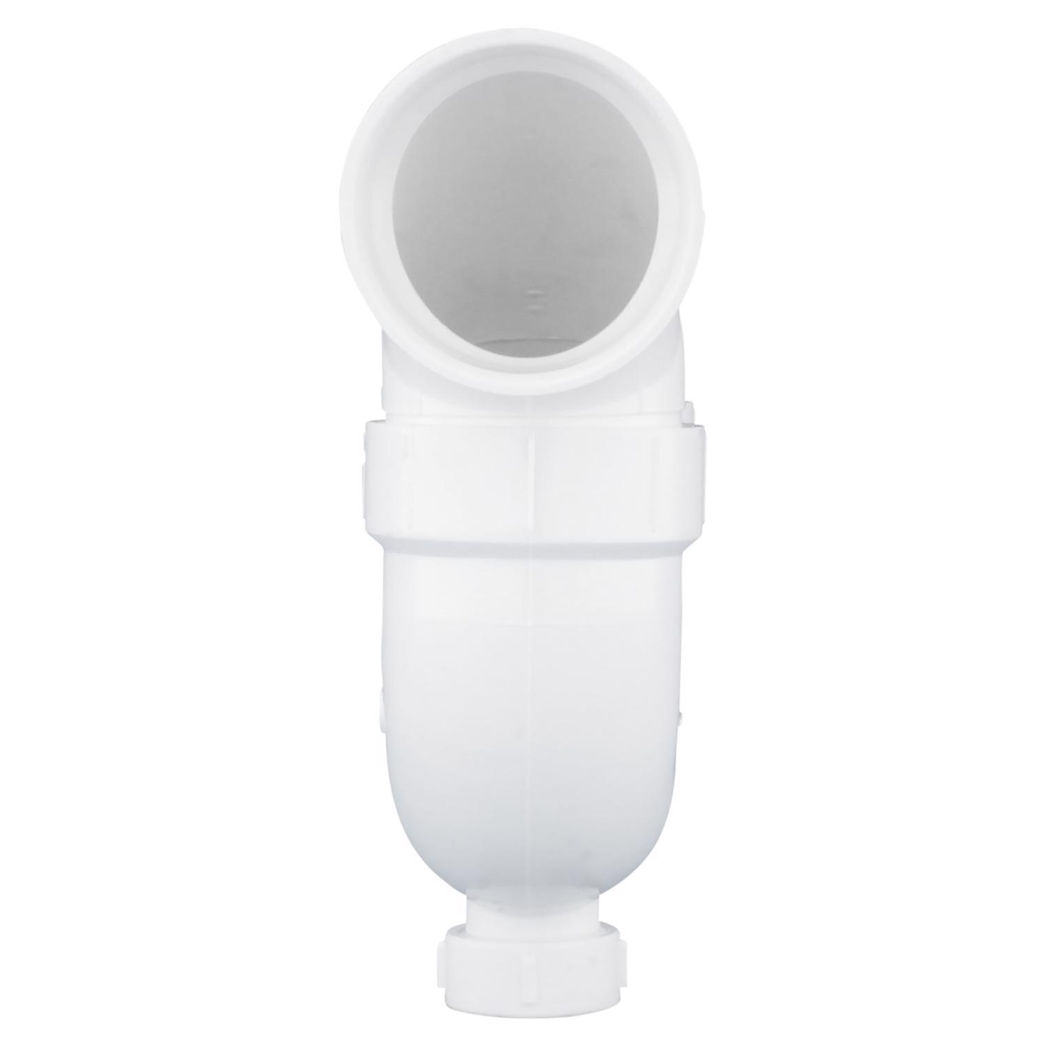 Charlotte Pipe Schedule 40 1-1/2 in. Hub X 1-1/2 in. D Hub PVC P-Trap with Clean Out 1 pk