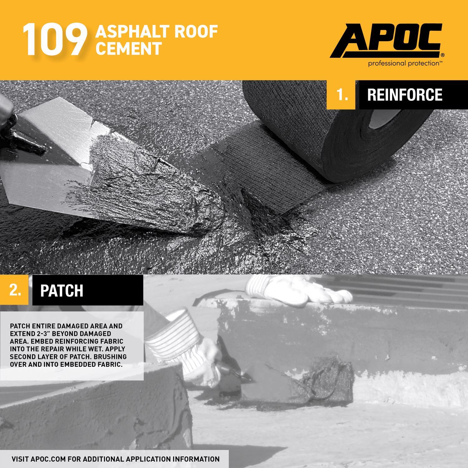 APOC Black Asphalt Roof Cement 10 oz Stine Home + Yard The Family